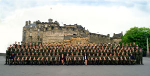 Military photographer image regiment at Edinburgh Castle 
